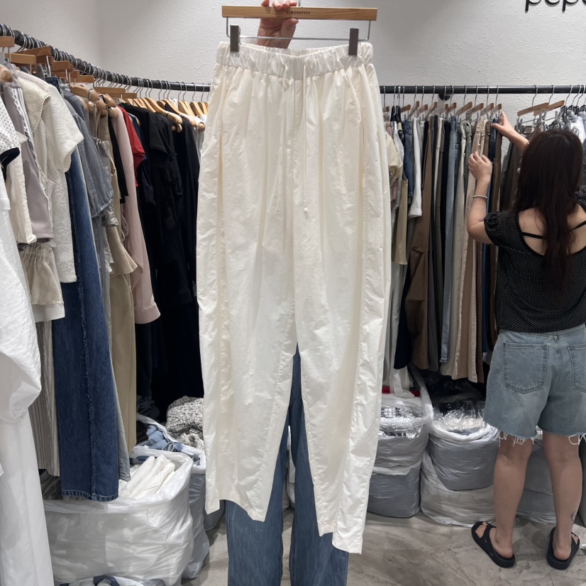 ALMOND PEPE東大門代購女裝新款25春夏休閑職業真品休閑褲ALMOND PEPE休閑褲圖色1