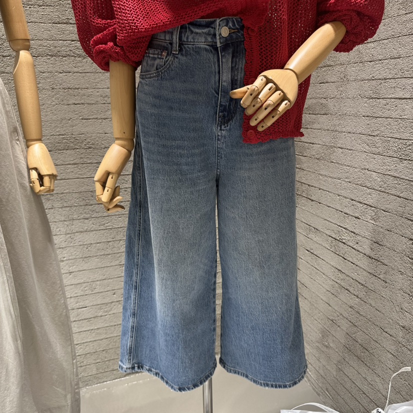 JUNI東大門實拍女士新品職業25春夏真品熱賣休閑時尚牛仔褲my juni牛仔褲圖色1