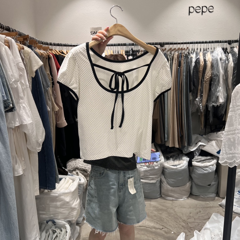 ALMOND PEPE韓國直郵女士新品人氣休閑真品熱賣職業時尚T恤ALMOND PEPET恤