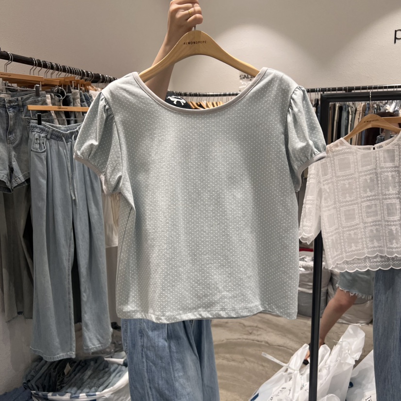 ALMOND PEPE韓國直郵女士新品人氣休閑真品熱賣職業時尚T恤ALMOND PEPET恤圖色2