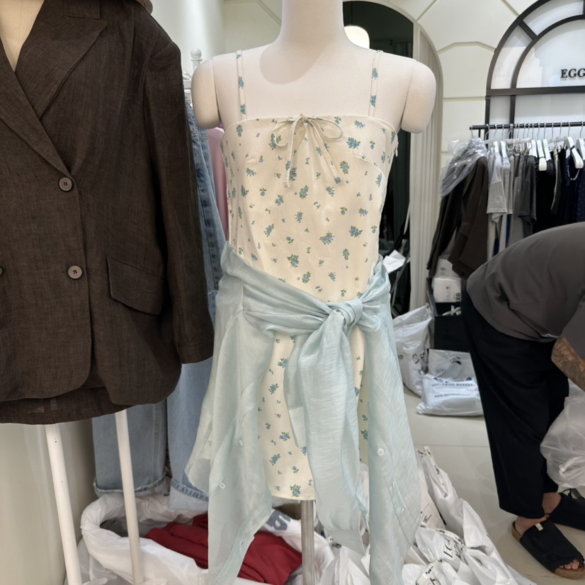 EGG IS韓國直郵女裝新品真品熱賣休閑25春夏時尚人氣連衣裙EGG IS連衣裙圖色1