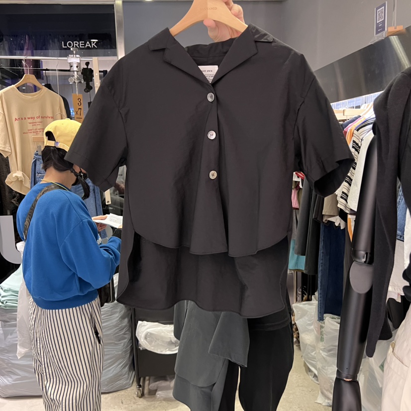 BANY ANCO韓國直郵女士新品真品休閑推薦時尚熱賣襯衫蕾絲衫BANY ANCO襯衫/蕾絲衫圖色2