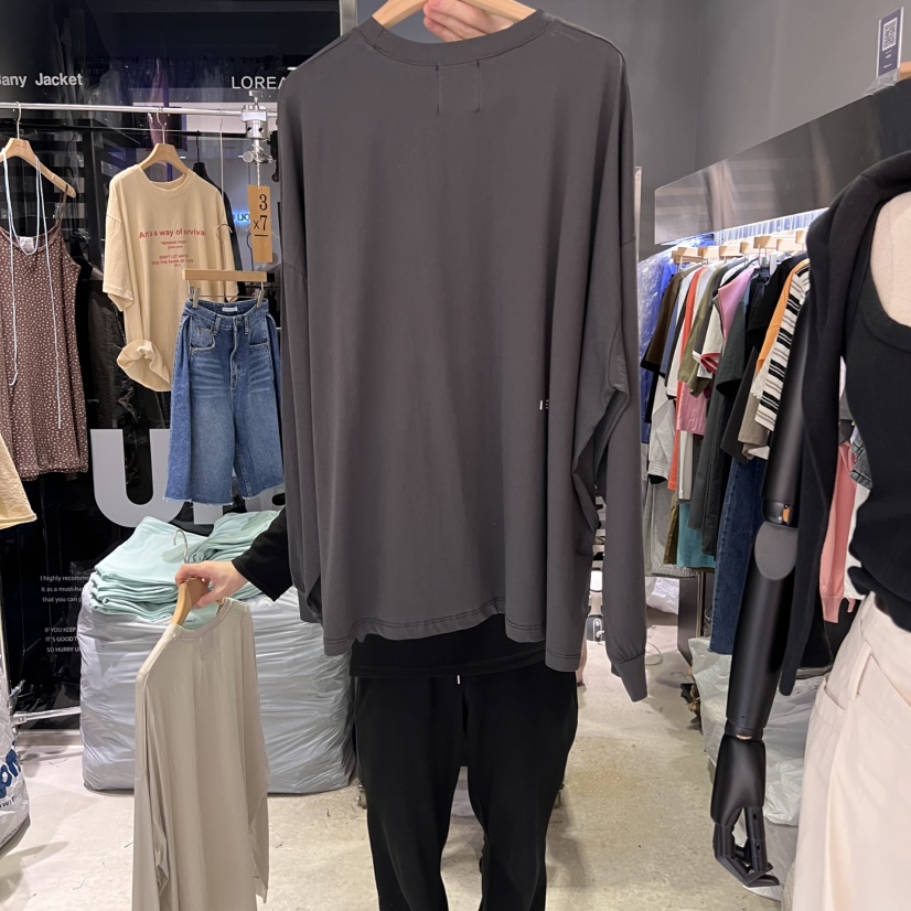BANY ANCO東大門代購女士新品25春夏時尚人氣推薦熱賣長袖T恤BANY ANCO長袖T恤