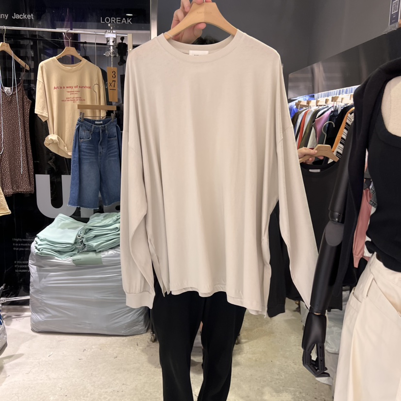 BANY ANCO東大門代購女士新品25春夏時尚人氣推薦熱賣長袖T恤BANY ANCO長袖T恤圖色3