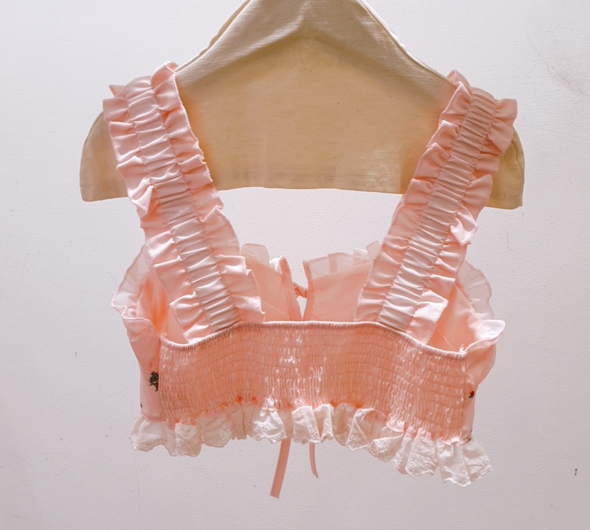 AWESOME-P東大門實拍女裝新品休閑25春夏時尚吊帶背心刺繡AWESOME-P吊帶/背心