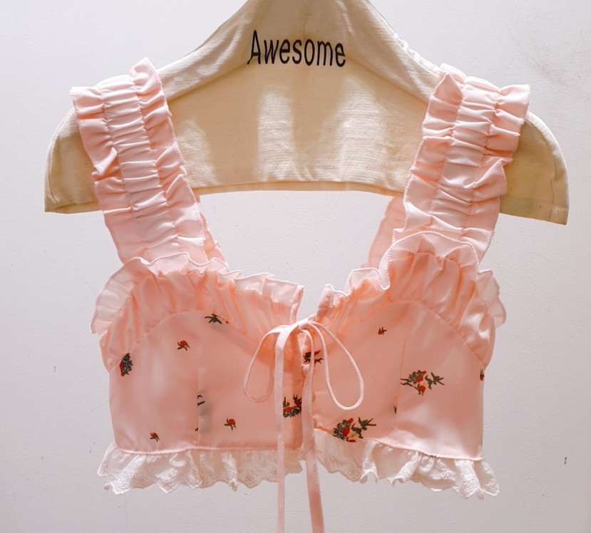AWESOME-P東大門實拍女裝新品休閑25春夏時尚吊帶背心刺繡AWESOME-P吊帶/背心圖色2