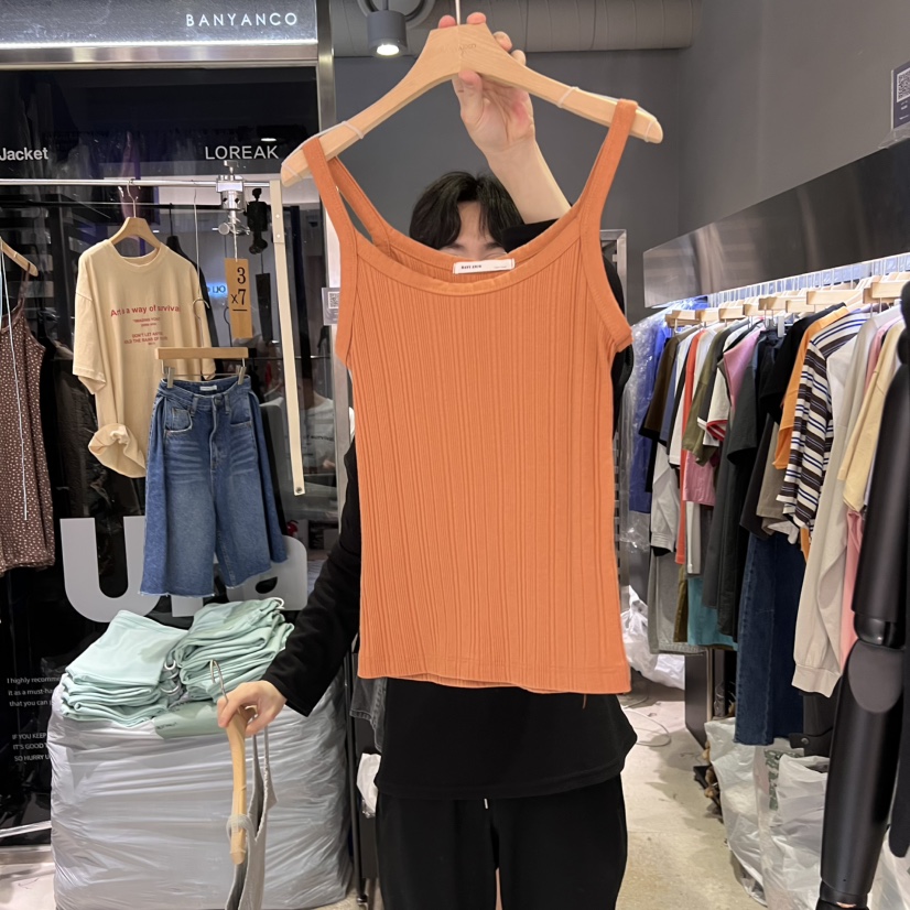 BANY ANCO韓國代購女士新款時尚熱賣25春夏真品人氣吊帶背心BANY ANCO吊帶/背心圖色2