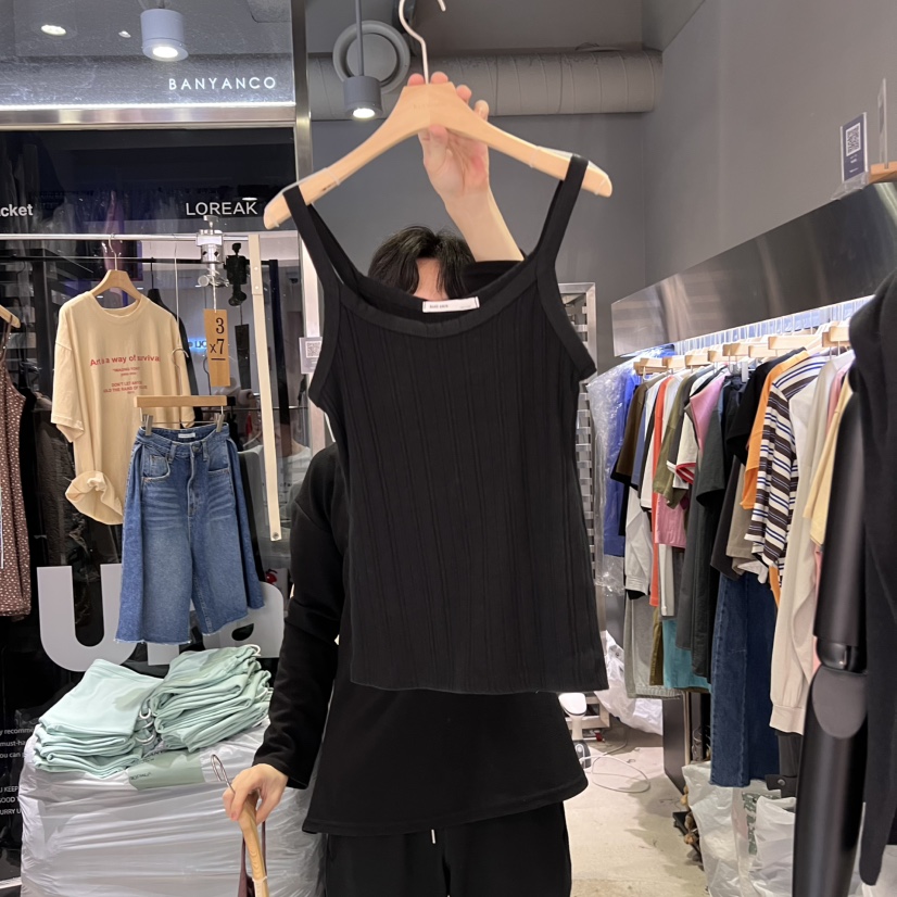 BANY ANCO韓國代購女士新款時尚熱賣25春夏真品人氣吊帶背心BANY ANCO吊帶/背心圖色6