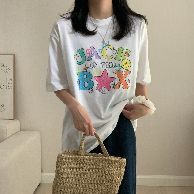 FROMJINI韓國直郵㊣女裝新款25春夏熱賣時尚人氣推薦休閑T恤FROMJINIT恤