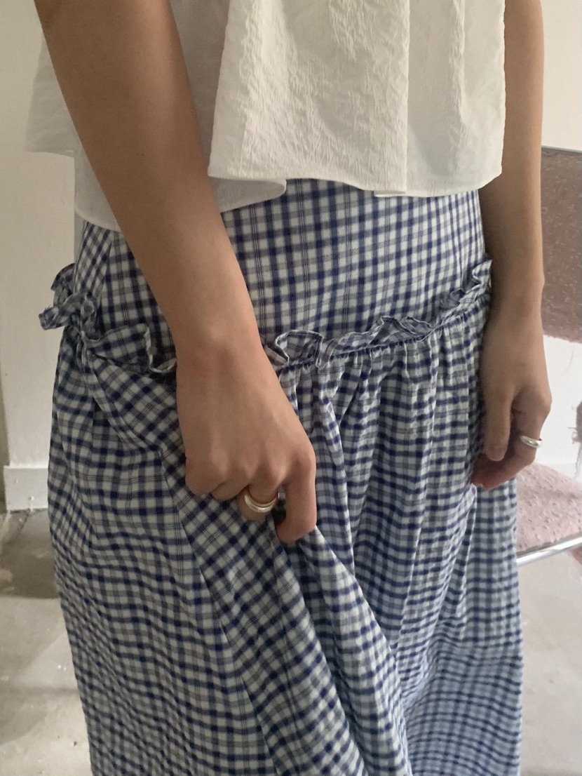 SLAT韓國直郵㊣東大門實拍女裝新品休閑時尚人氣推薦25春夏長裙SLAT長裙