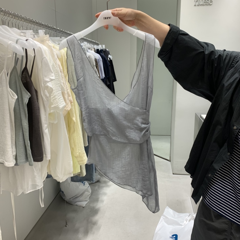 NUESE直郵韓國代購㊣女裝新品休閑25春夏時尚熱賣推薦吊帶背心NUESE吊帶/背心