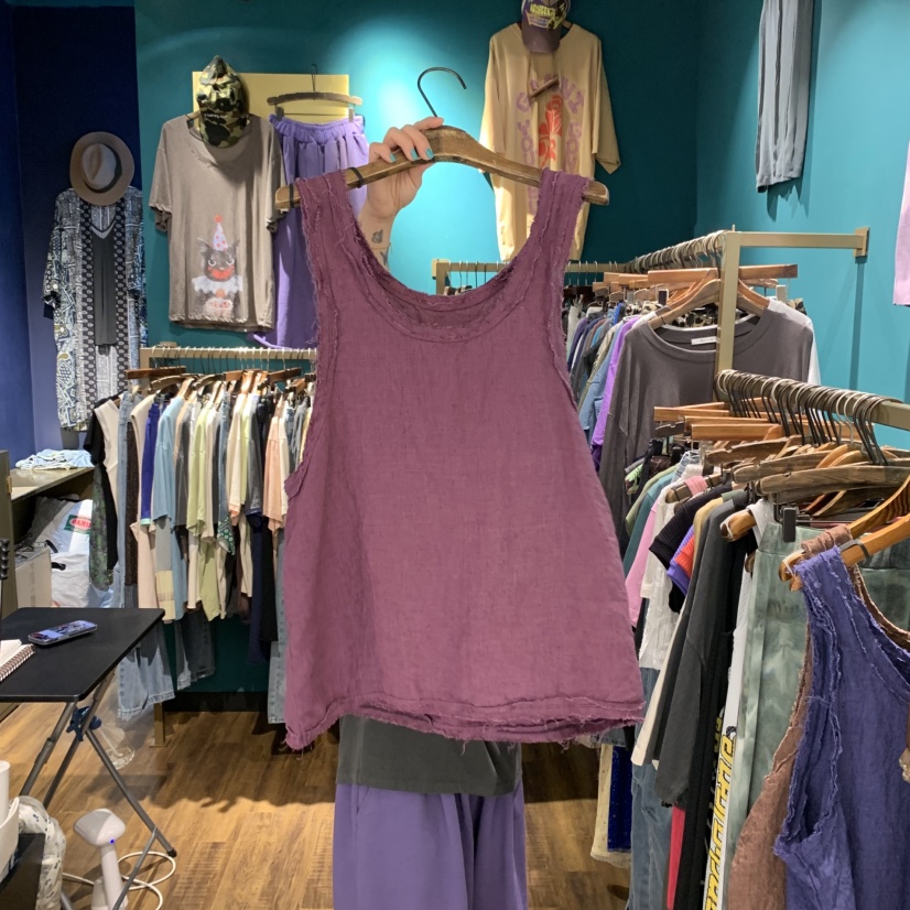 MERCI LINDA直郵韓國代購㊣女裝新品時尚吊帶背心不含內搭亞麻MERCI LINDA吊帶/背心圖色4