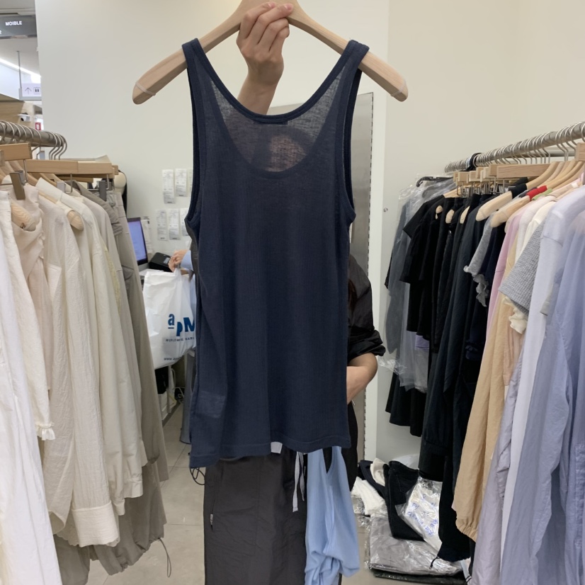 MOIBLE韓國直郵㊣女裝新品25春夏休閑熱賣吊帶背心不含內搭MOIBLE吊帶/背心