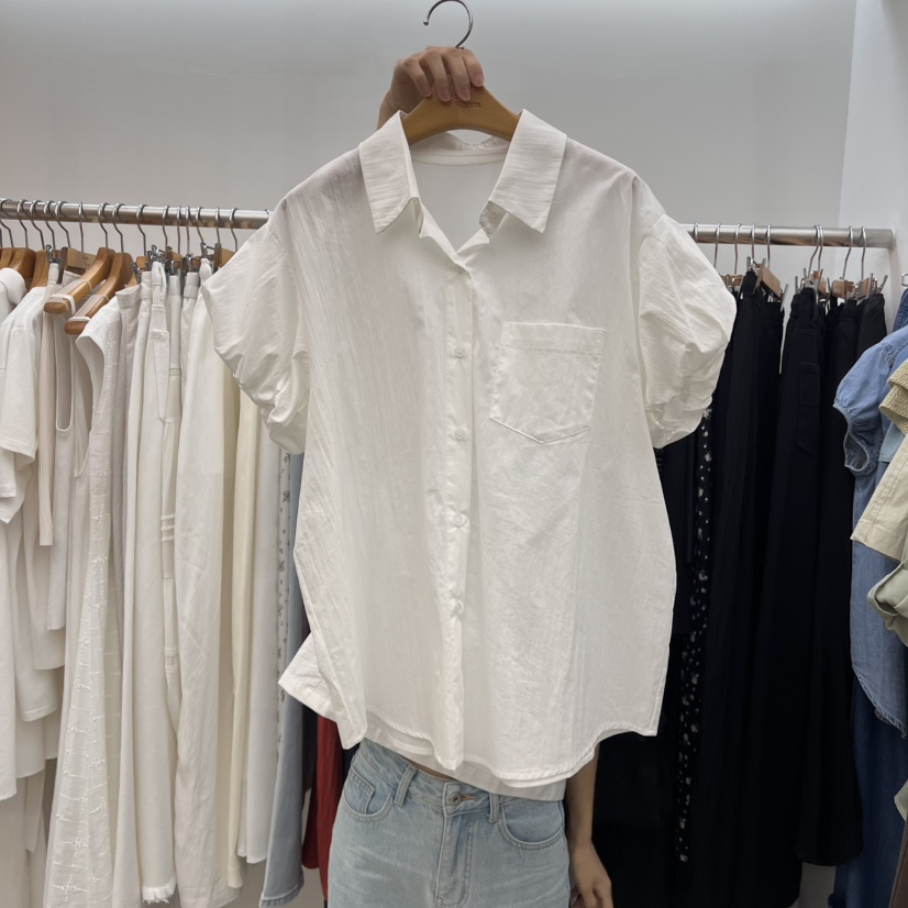 DRESS ROOM直郵韓國代購㊣女裝新款熱賣休閑時尚襯衫蕾絲衫DRESS ROOM襯衫/蕾絲衫