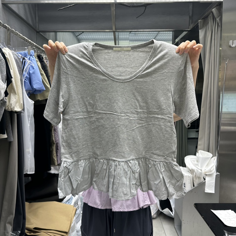 UOOV韓國㊣直郵東大門代購女裝新品時尚推薦25春夏熱賣人氣T恤UOOVT恤圖色4