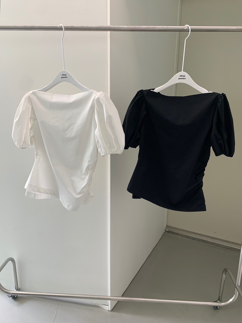 SHOP POSTER韓國直郵㊣女裝新款熱賣休閑推薦人氣襯衫蕾絲衫SHOP_POSTER襯衫/蕾絲衫