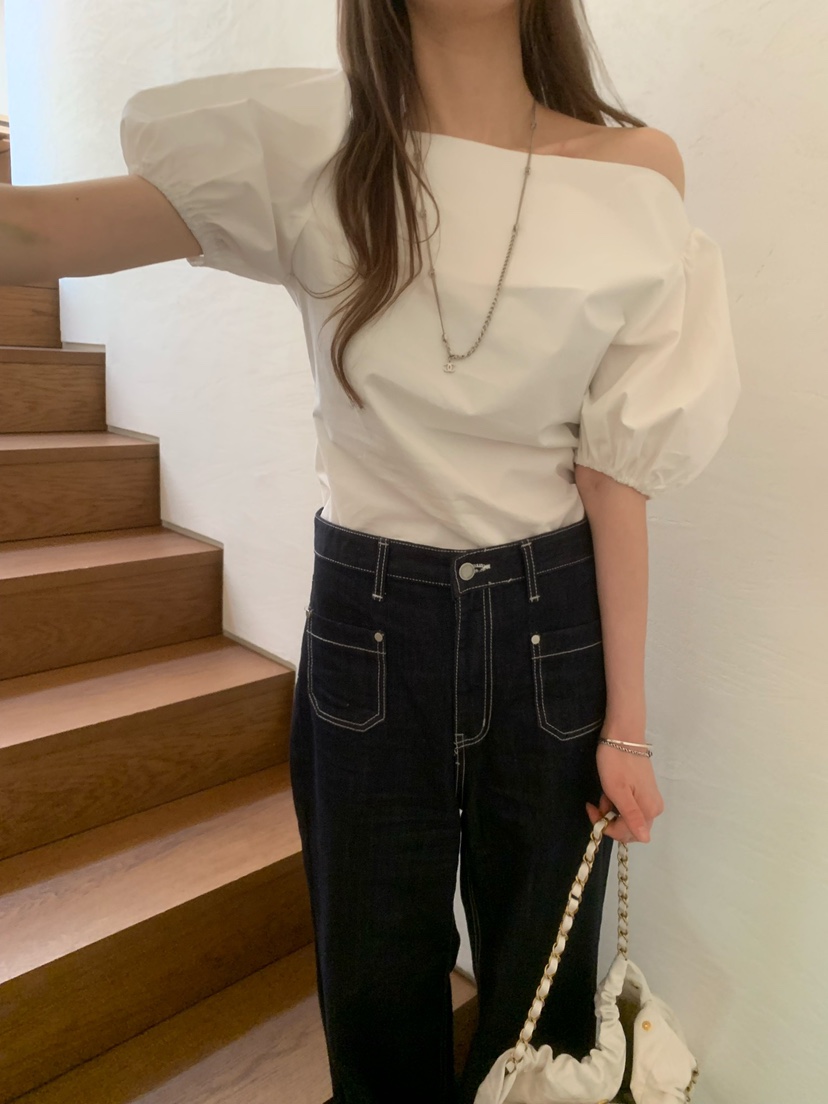 SHOP POSTER韓國直郵㊣女裝新款熱賣休閑推薦人氣襯衫蕾絲衫SHOP_POSTER襯衫/蕾絲衫
