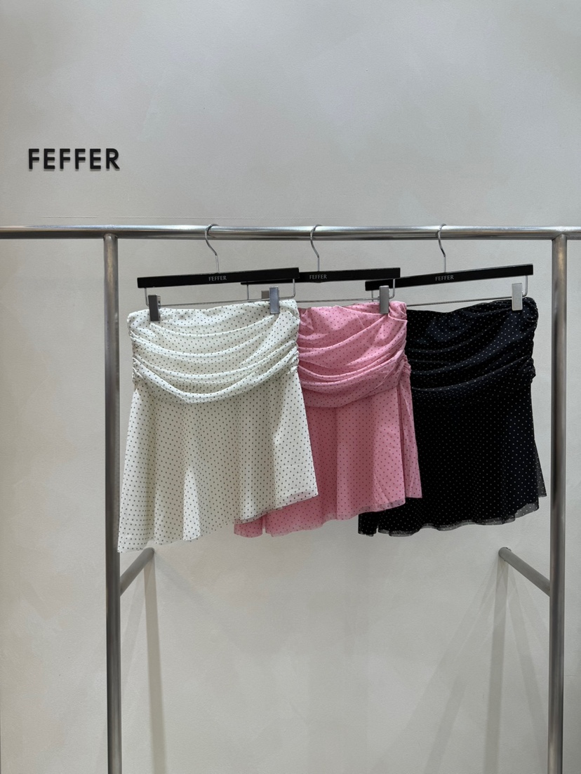 FEFFER韓國直郵㊣女裝新品25春夏時尚熱賣人氣推薦短裙漁網FEFFER短裙