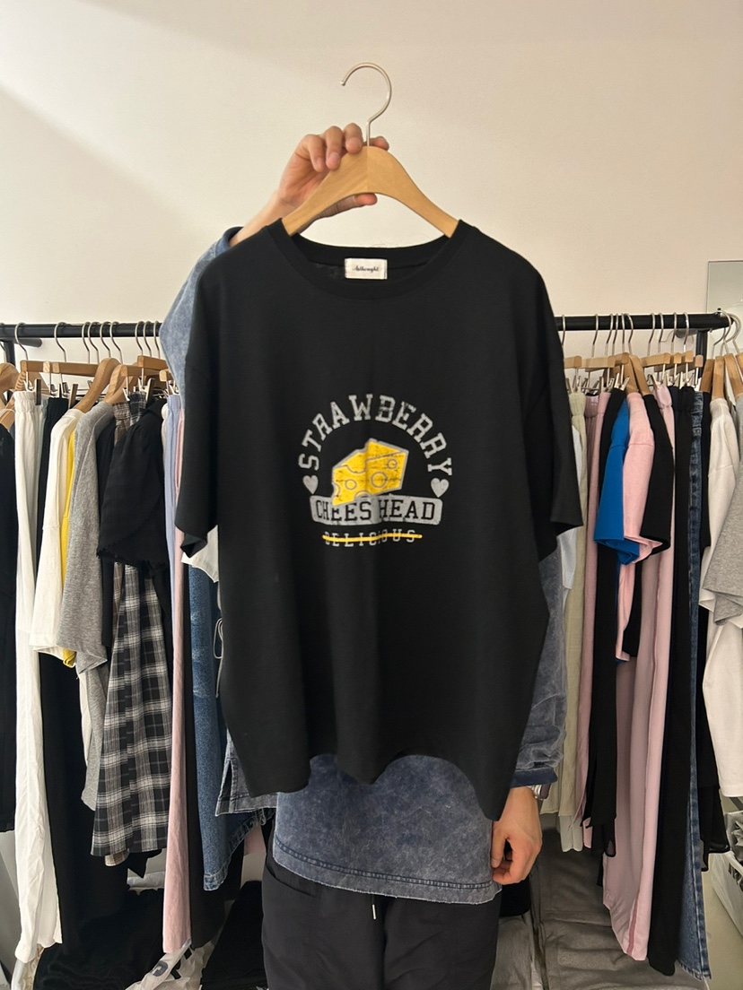 AS THOUGHT韓國直郵㊣女裝新品人氣推薦熱賣時尚休閑25春夏T恤AS THOUGHTT恤圖色3