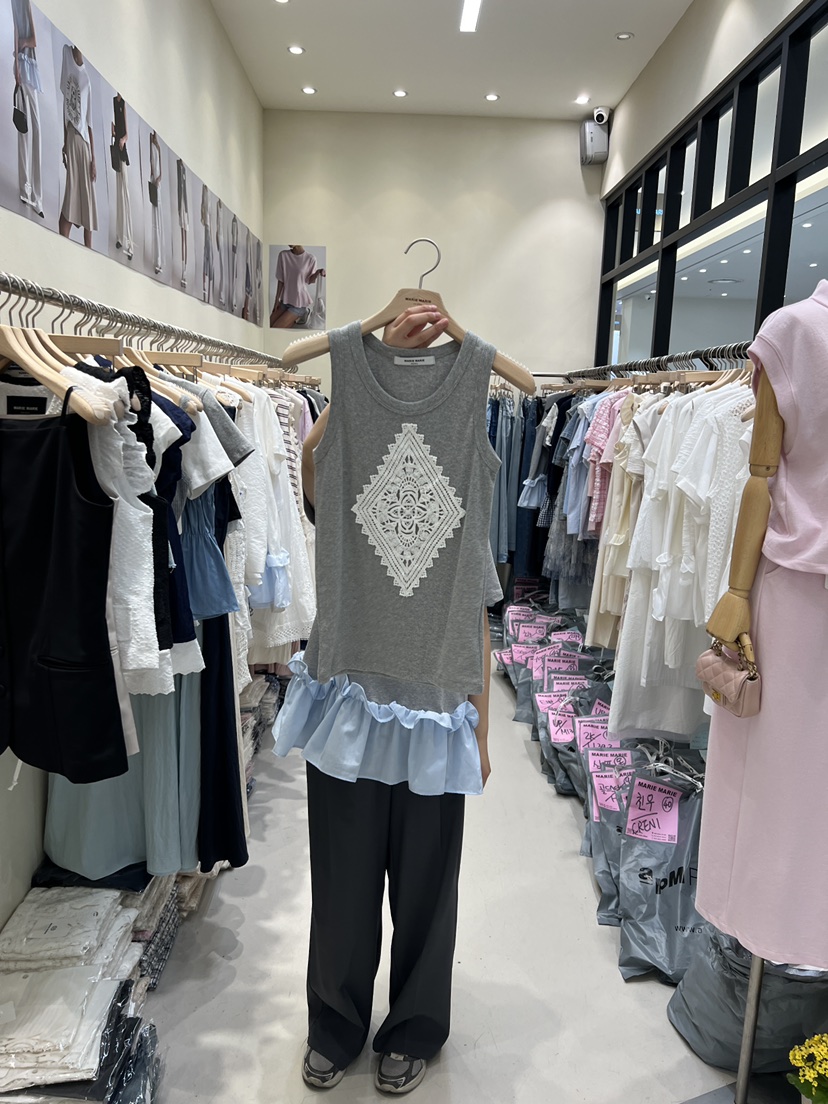 MARIE MARIE韓國直郵㊣東大門實拍女裝新品25春夏吊帶背心MARIE MARIE吊帶/背心圖色2