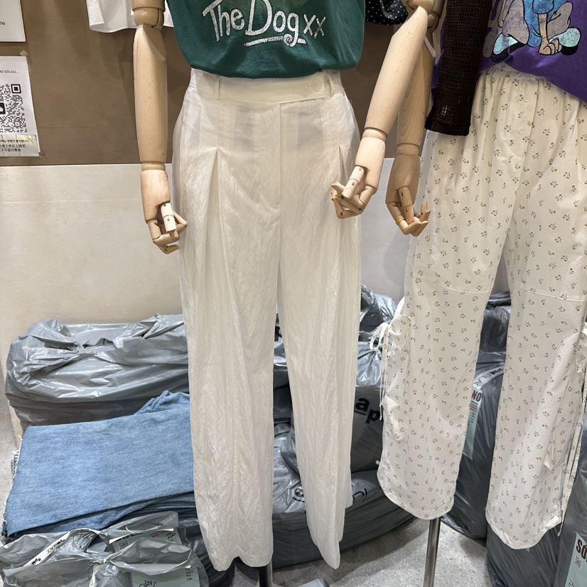 SOLOUNO韓國直郵㊣女裝新品推薦熱賣25春夏休閑人氣休閑褲尼龍SOLOUNO休閑褲