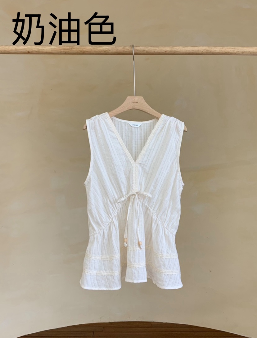 DDAY韓國㊣直郵東大門代購女裝新品人氣熱賣25春夏襯衫蕾絲衫DDAY襯衫/蕾絲衫圖色2