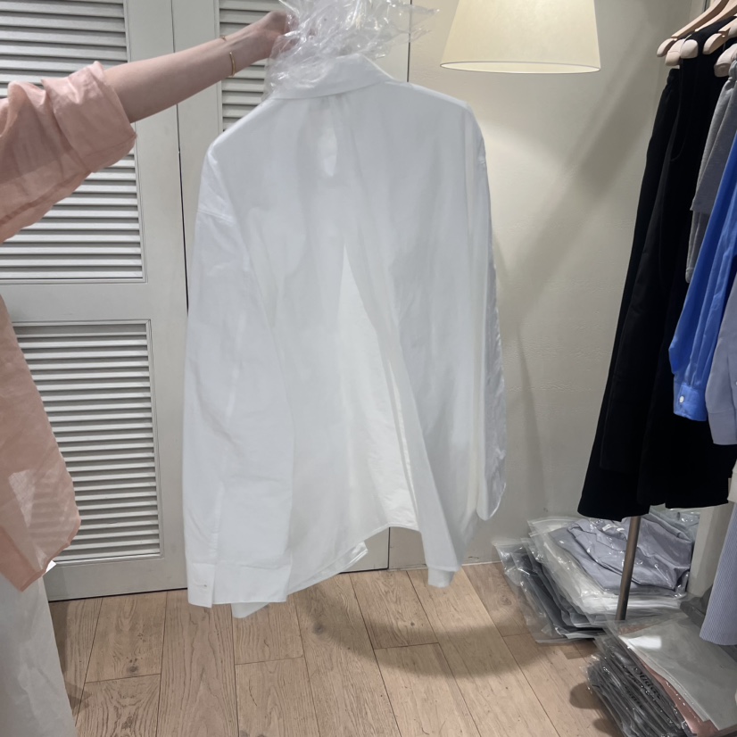 MONIQUE韓國直郵㊣女裝新款休閑推薦熱賣25春夏襯衫蕾絲衫口袋MONIQUE襯衫/蕾絲衫