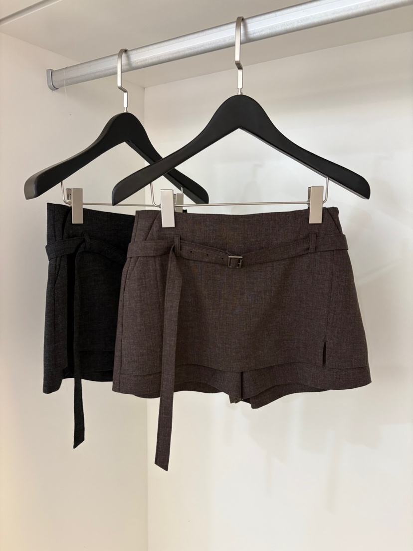 NORMAL直郵韓國代購㊣女裝新品25春夏推薦熱賣休閑短褲含腰帶NORMAL短褲