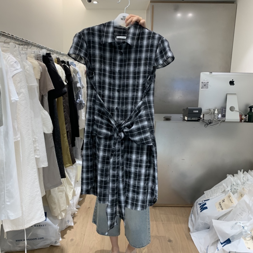 MEET ME韓國㊣直郵東大門代購女裝新品25春夏休閑人氣連衣裙MEET ME連衣裙