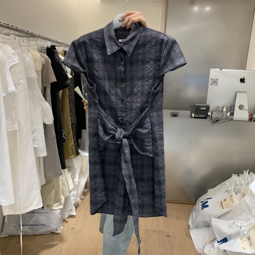 MEET ME韓國㊣直郵東大門代購女裝新品25春夏休閑人氣連衣裙MEET ME連衣裙圖色2