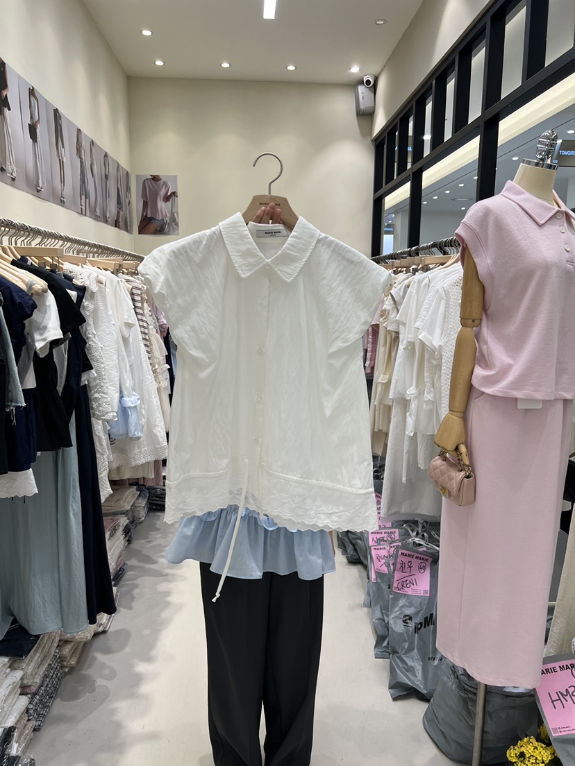 MARIE MARIE韓國直郵㊣東大門實拍女裝新品熱賣襯衫蕾絲衫MARIE MARIE襯衫/蕾絲衫