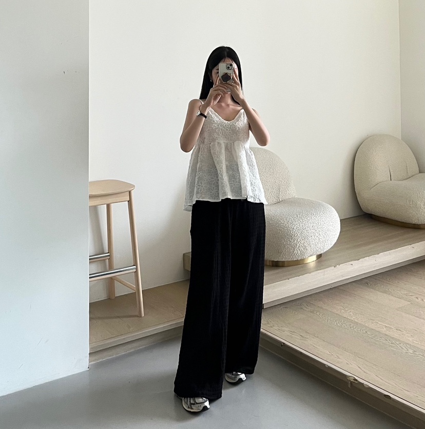 AMUSE SEOUL直郵韓國代購㊣女裝新品25春夏人氣熱賣休閑褲AMUSE SEOUL休閑褲