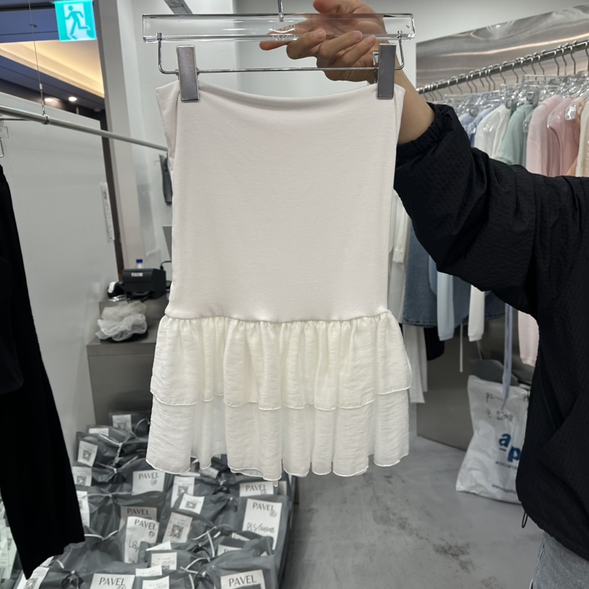 PAVEL韓國代購女裝新品休閑25春夏職業推薦人氣吊帶背心荷葉邊PAVEL吊帶/背心