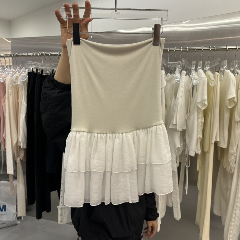 PAVEL韓國代購女裝新品休閑25春夏職業推薦人氣吊帶背心荷葉邊PAVEL吊帶/背心