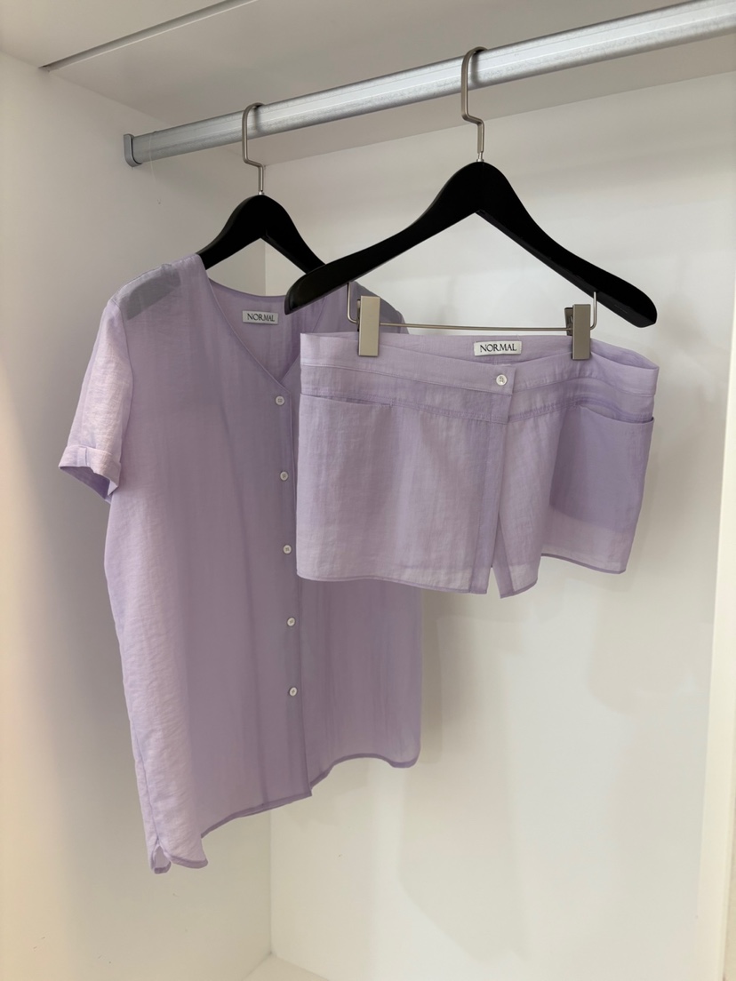NORMAL直郵韓國代購㊣女裝新品推薦休閑人氣25春夏套裝兩件套V領NORMAL套裝圖色3