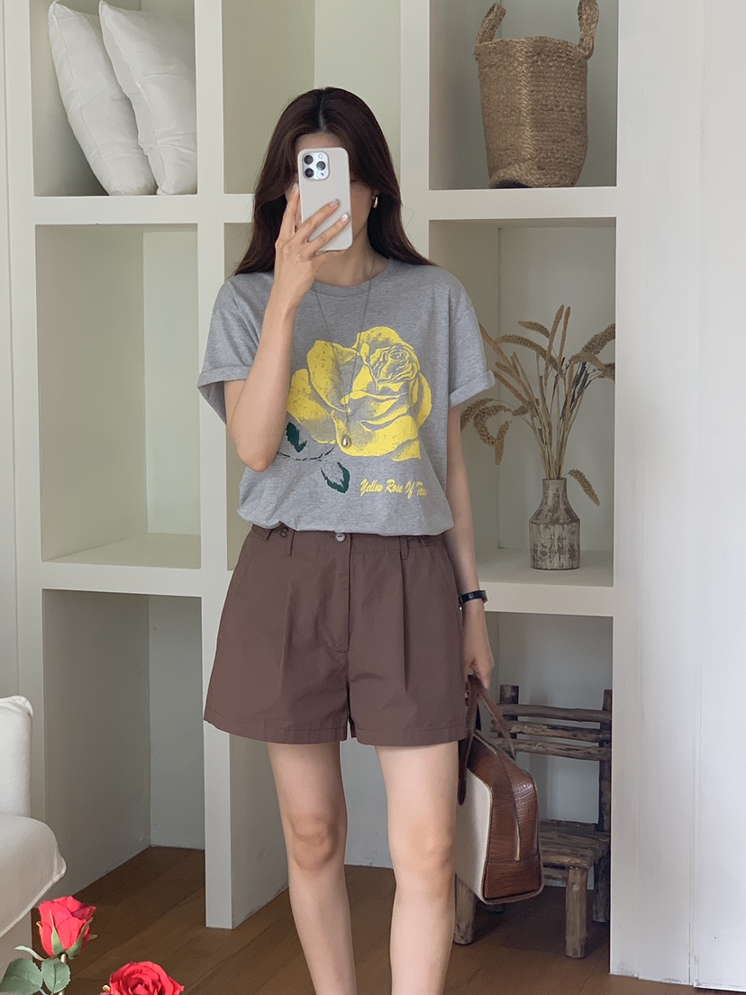 THE ABLE直郵韓國代購㊣女裝新款25春夏熱賣休閑時尚人氣短褲THE ABLE/TA短褲