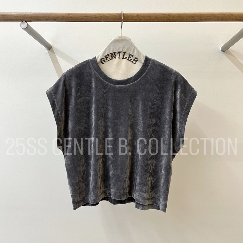 GENTLE B韓國直郵㊣女裝新品休閑人氣時尚25春夏T恤天鵝絨GENTLE BT恤