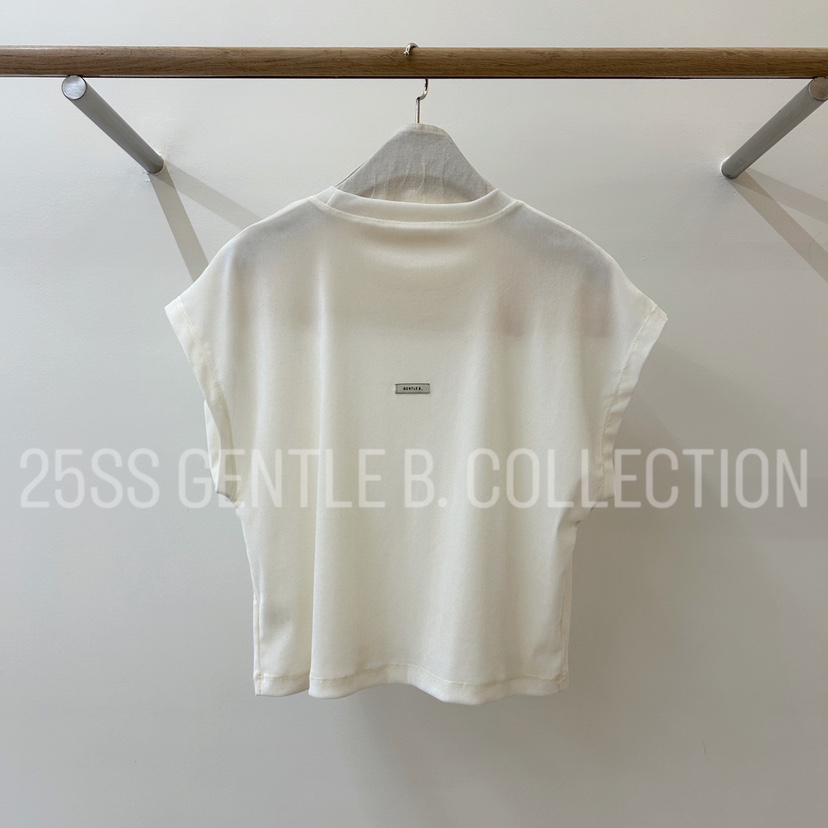 GENTLE B韓國直郵㊣女裝新品休閑人氣時尚25春夏T恤天鵝絨GENTLE BT恤