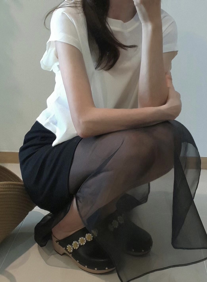 GENTLE B韓國直郵㊣女裝新品休閑人氣時尚25春夏T恤天鵝絨GENTLE BT恤