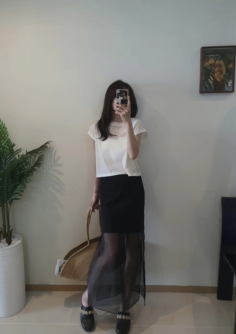 GENTLE B韓國直郵㊣女裝新品休閑人氣時尚25春夏T恤天鵝絨GENTLE BT恤