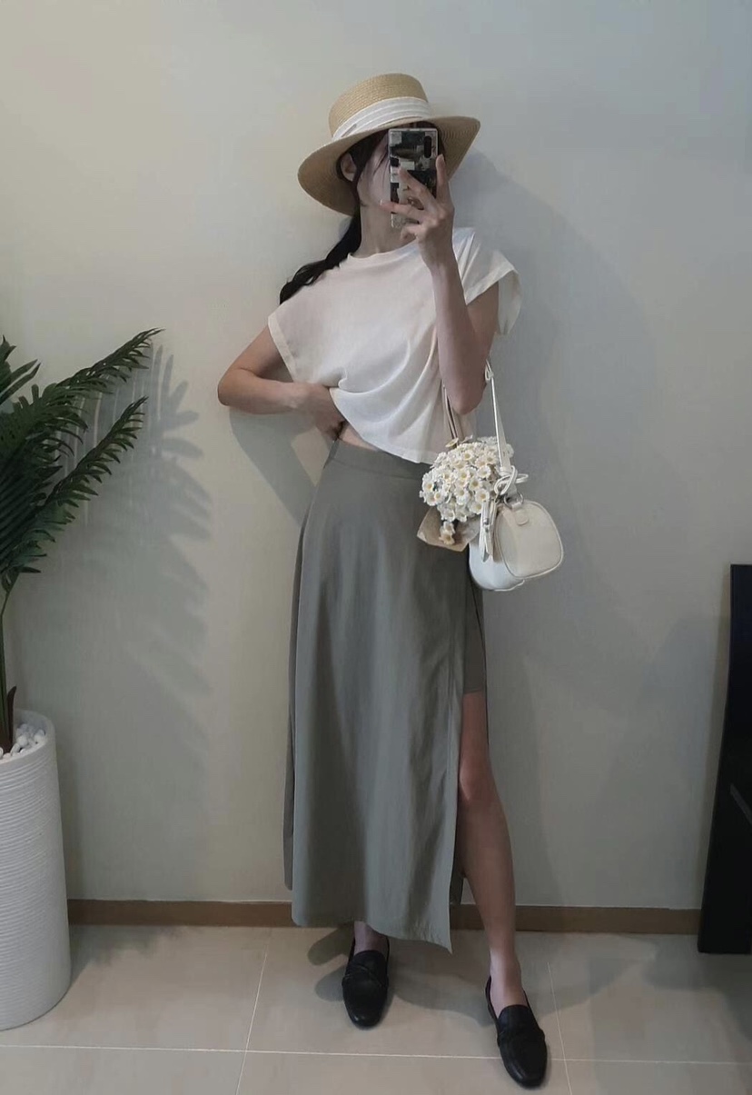 GENTLE B韓國直郵㊣女裝新品休閑人氣時尚25春夏T恤天鵝絨GENTLE BT恤