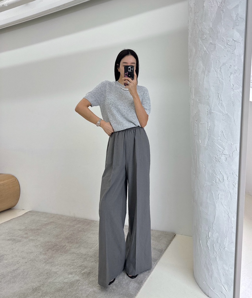 SOUIT韓國直郵㊣女裝新品時尚25春夏熱賣推薦休閑人氣休閑褲SOUIT by mabel-L休閑褲