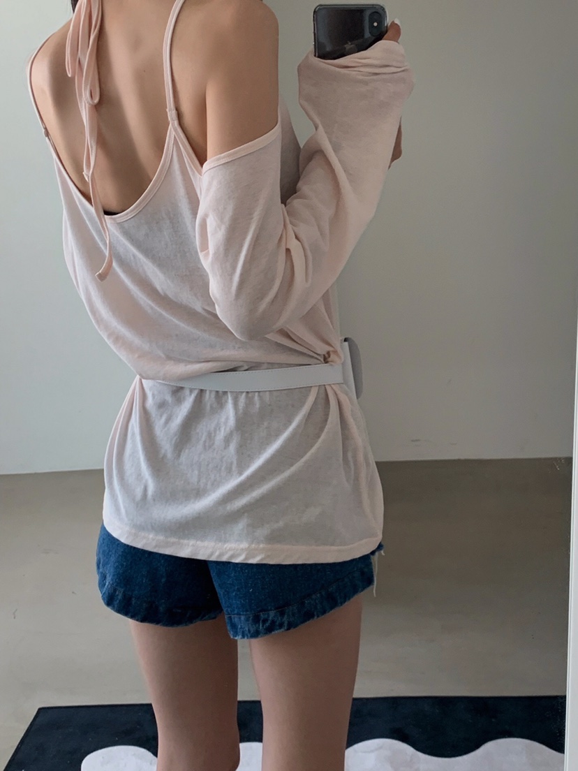 VERANDA韓國㊣直郵東大門代購女裝新品人氣熱賣25春夏長袖T恤VERANDA長袖T恤