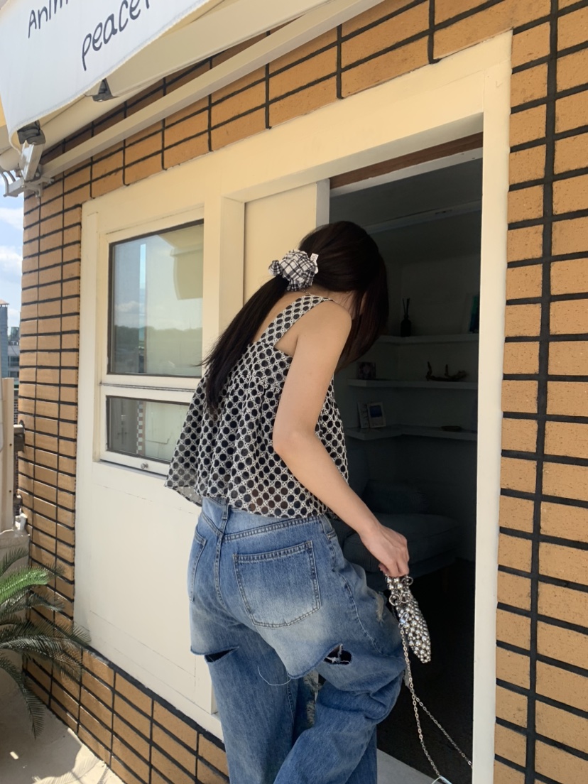 BADCALM韓國直郵㊣女裝新款熱賣25春夏人氣時尚休閑吊帶背心BADCALM吊帶/背心