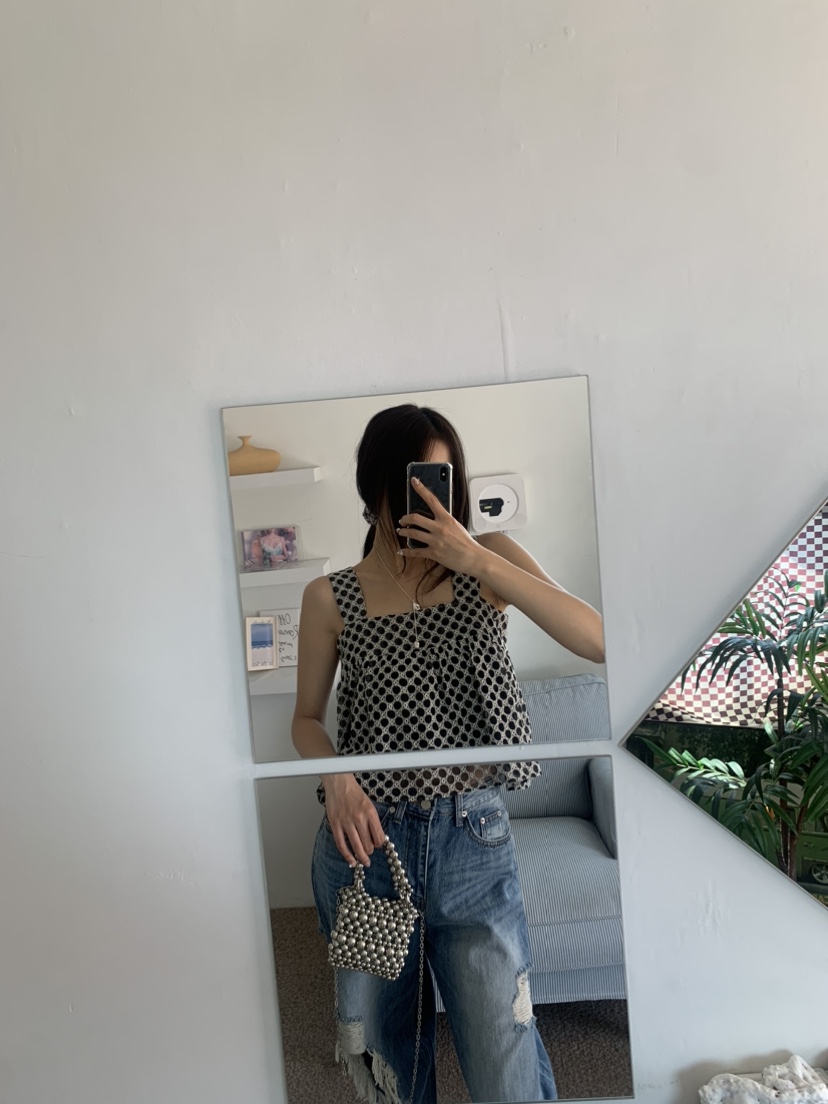 BADCALM韓國直郵㊣女裝新款熱賣25春夏人氣時尚休閑吊帶背心BADCALM吊帶/背心