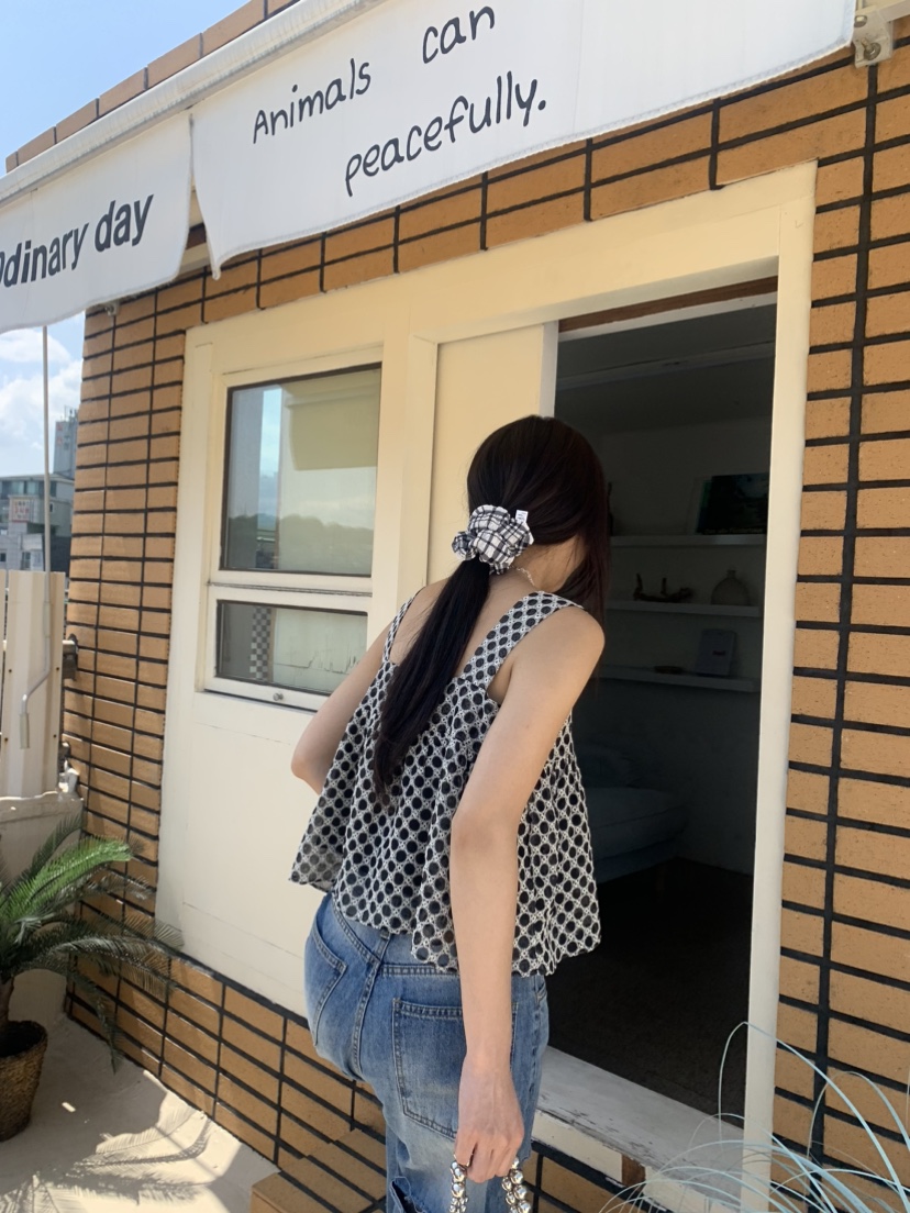 BADCALM韓國直郵㊣女裝新款熱賣25春夏人氣時尚休閑吊帶背心BADCALM吊帶/背心