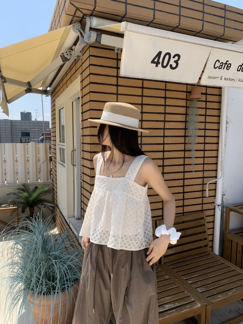BADCALM韓國直郵㊣女裝新款熱賣25春夏人氣時尚休閑吊帶背心BADCALM吊帶/背心
