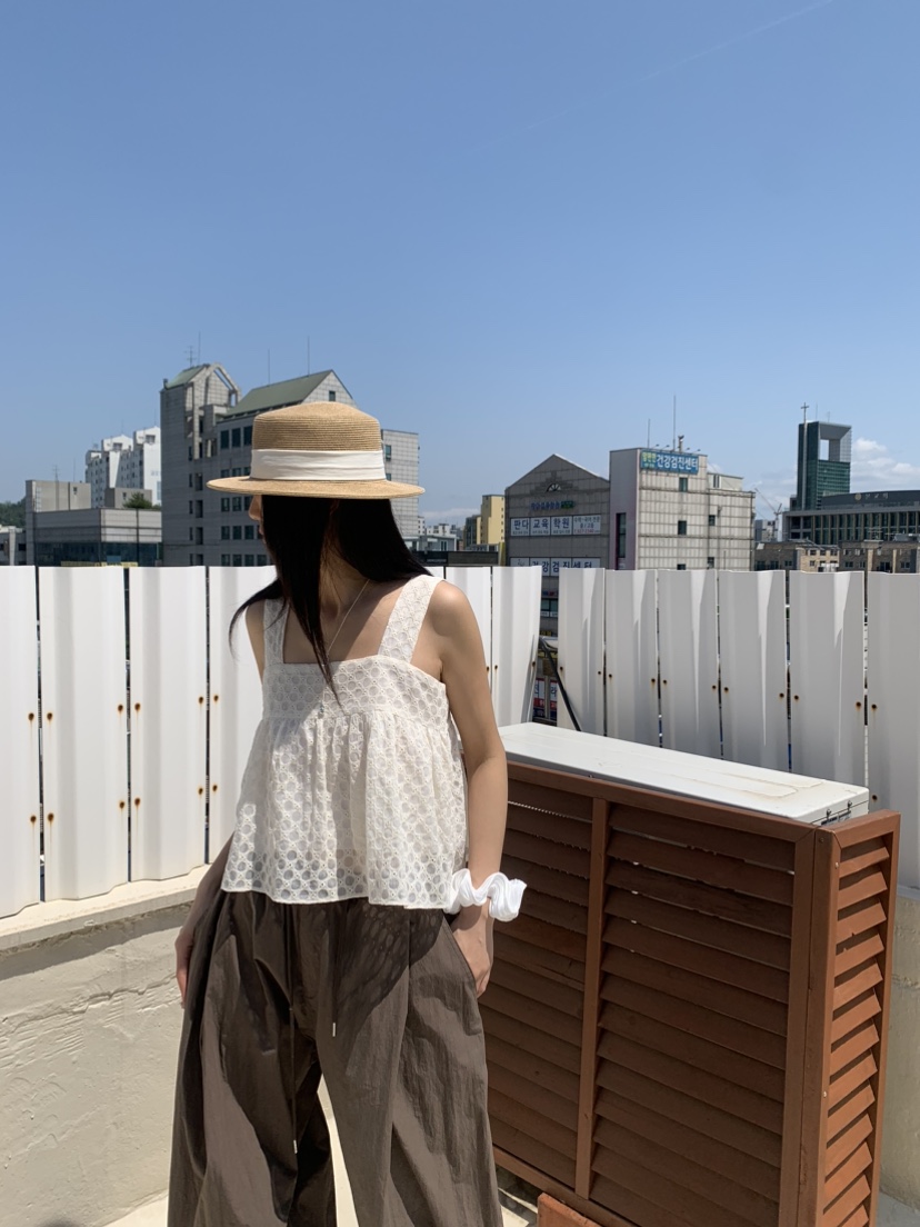 BADCALM韓國直郵㊣女裝新款熱賣25春夏人氣時尚休閑吊帶背心BADCALM吊帶/背心