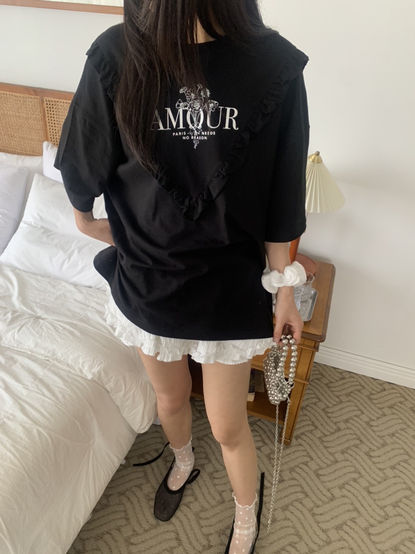 BADCALM韓國直郵㊣女裝新款休閑人氣熱賣時尚25春夏推薦T恤BADCALMT恤