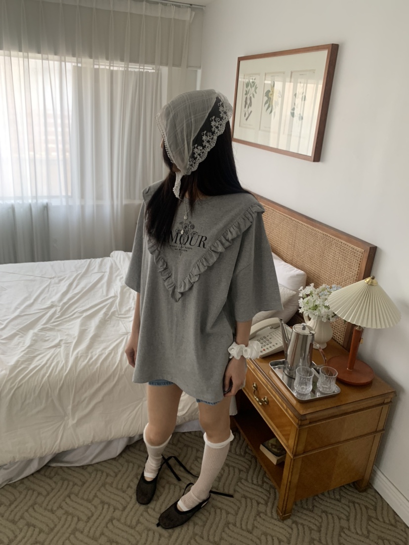 BADCALM韓國直郵㊣女裝新款休閑人氣熱賣時尚25春夏推薦T恤BADCALMT恤